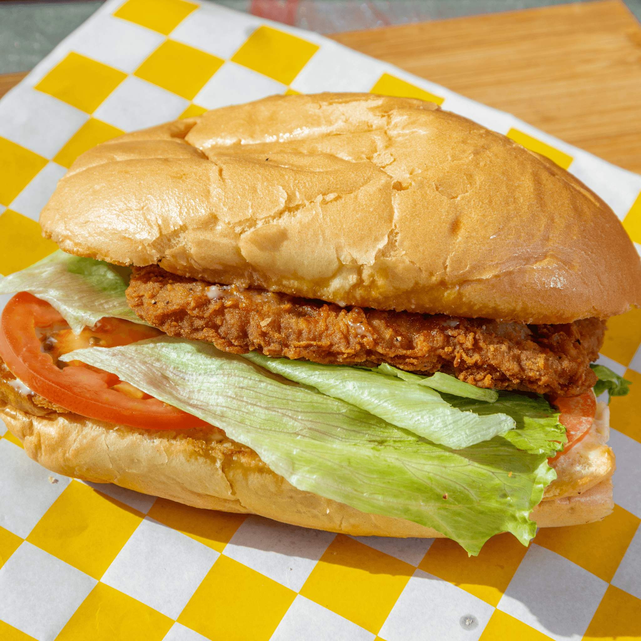 Giant Chicken Fried Steak Burger.