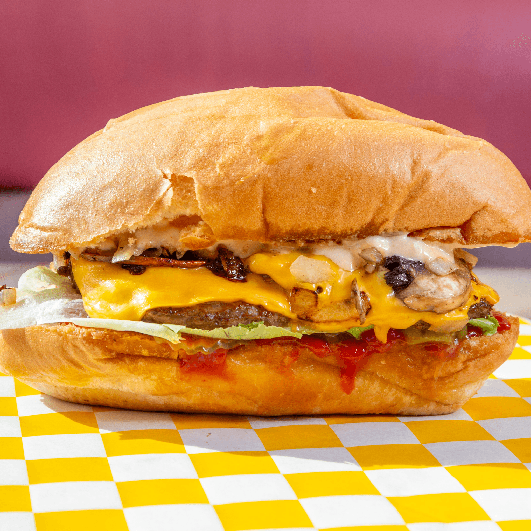 Famous Giant McGuire Burger.